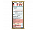 WhiteCoat Clipboard® Trifold - Tactical Brown Respiratory Therapy Edition